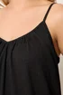 Yours Curve Black Gathered Swing Cami Top - 22-24 Image 4