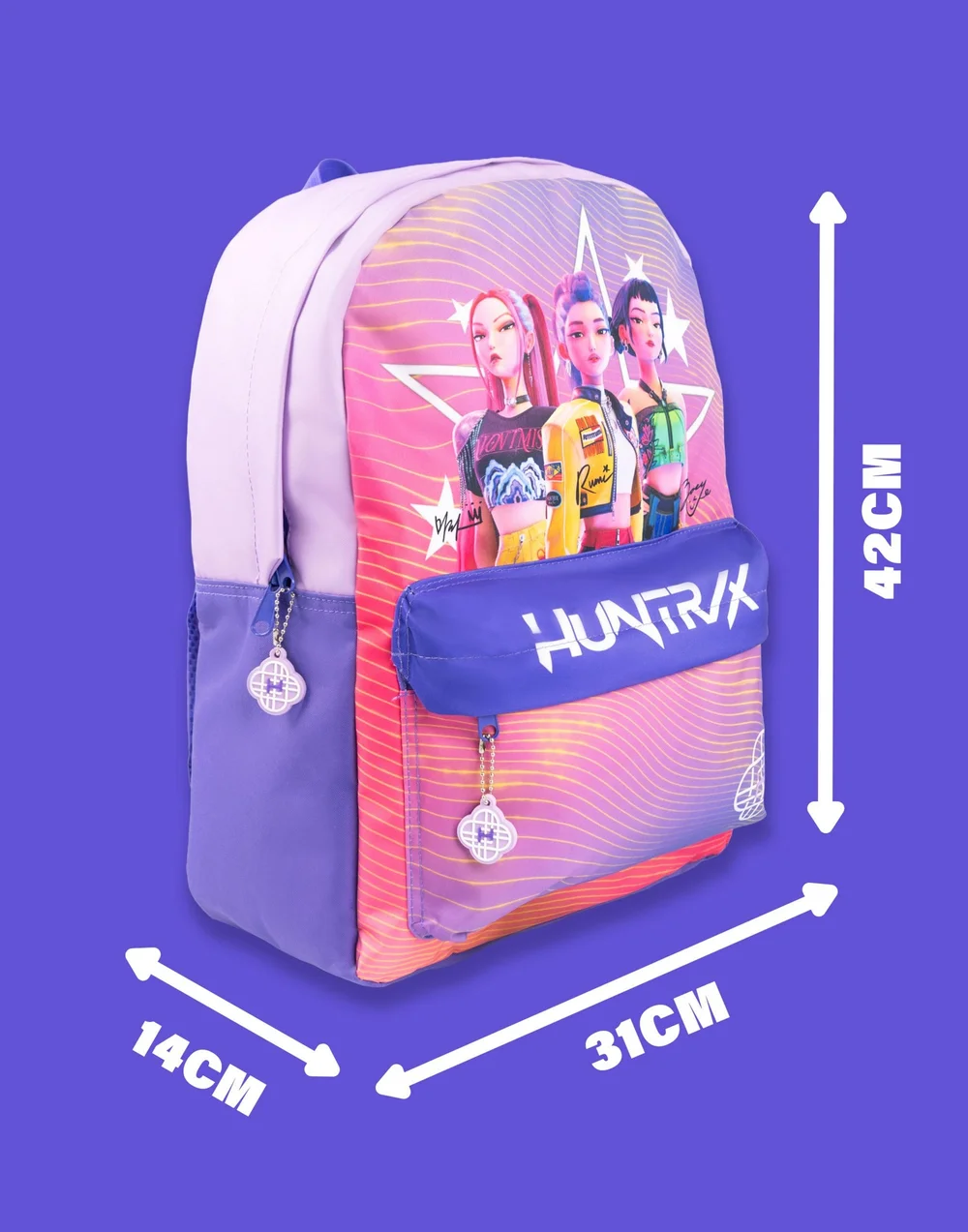 Vanilla Underground K-Pop Demon Hunters Girls Pink Huntrix Backpack (One Size) - One Size Image 5