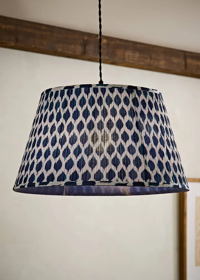 ValueLights Elijah Ikat Pleated Taper Shade Large