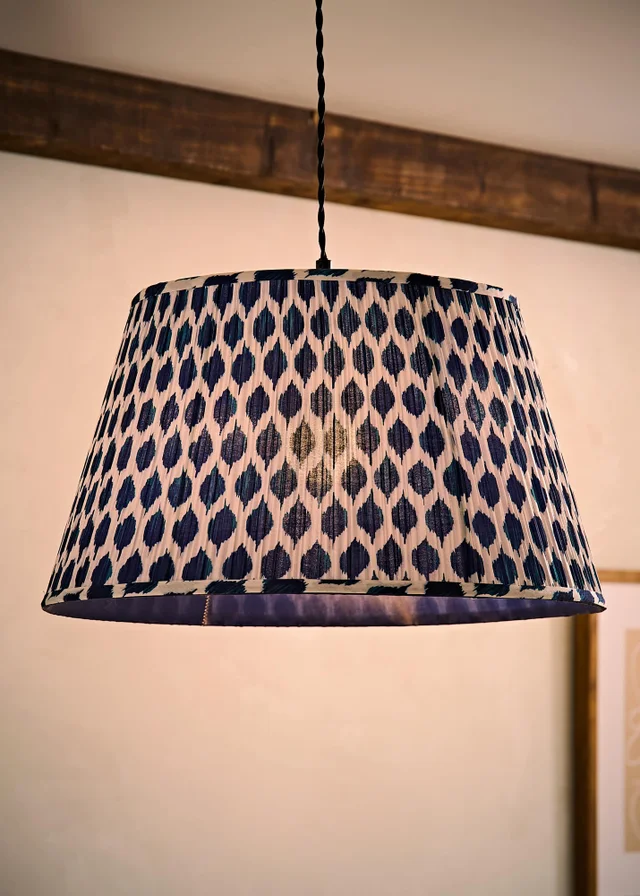 ValueLights Elijah Ikat Pleated Taper Shade Large