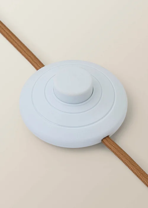 ValueLights Bobble Walnut Floor Lamp with Floral Pleated Shade - One Size Image 6