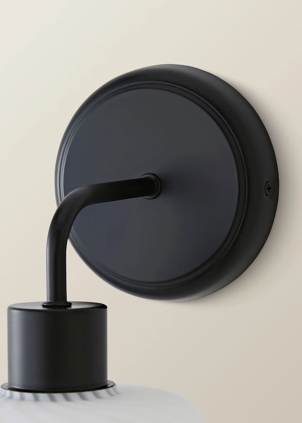 ValueLights Emery Frosted Swirl Matte Black Wall Light - One Size Image 6