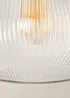 ValueLights Delora Ribbed Glass Bell Pendant Shade - One Size Image 6