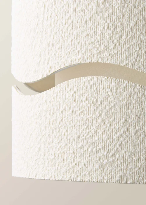 ValueLights Livie Extra Large Wave Boucle Shade (50cm) - One Size Image 4