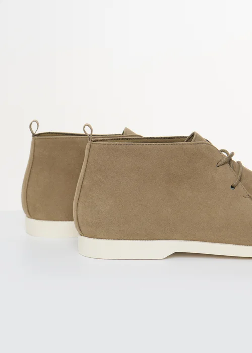 Threadbare Beige Faux Suede Moccasin Boots - 9 Image 2