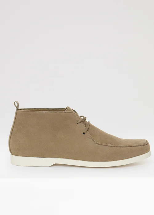 Threadbare Beige Faux Suede Moccasin Boots - 9 Image 1