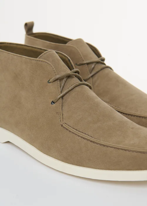 Threadbare Beige Faux Suede Moccasin Boots - 9 Image 4