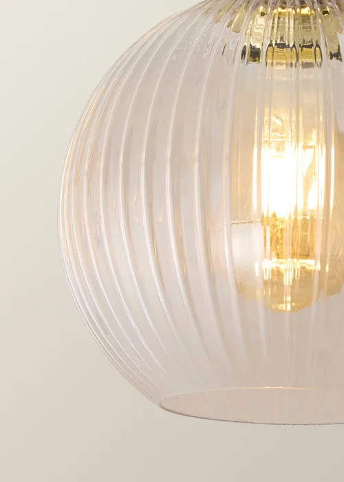 ValueLights Maddison Brushed Gold Flush Ceiling Light - One Size Image 4