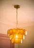 ValueLights Juliette Orange 3 Tier Disc Chandelier Ceiling Light - One Size Image 2