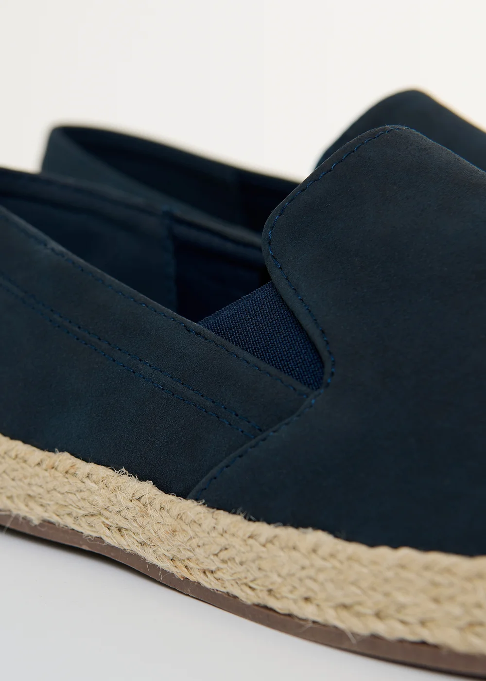 Threadbare Navy Faux Suede Slip On Espadrilles - 7 Image 4