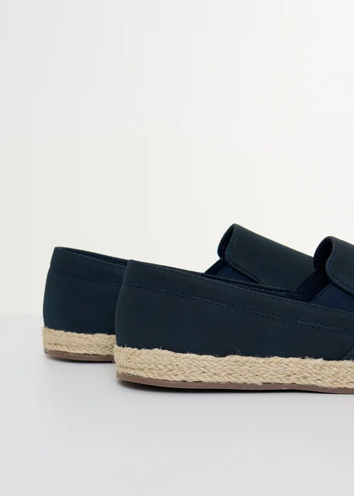 Threadbare Navy Faux Suede Slip On Espadrilles - 7 Image 2