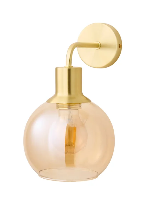 ValueLights Bellamy Brushed Gold Wired Wall Light - One Size Image 5