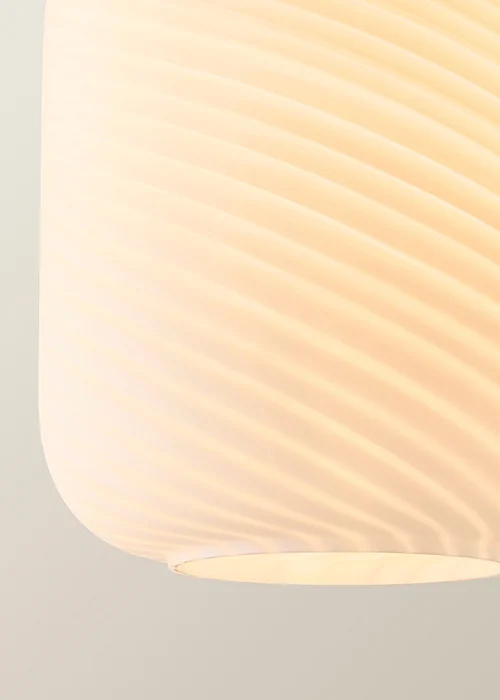 ValueLights Emery Frosted Swirl Matte Black Ceiling Light - One Size Image 4