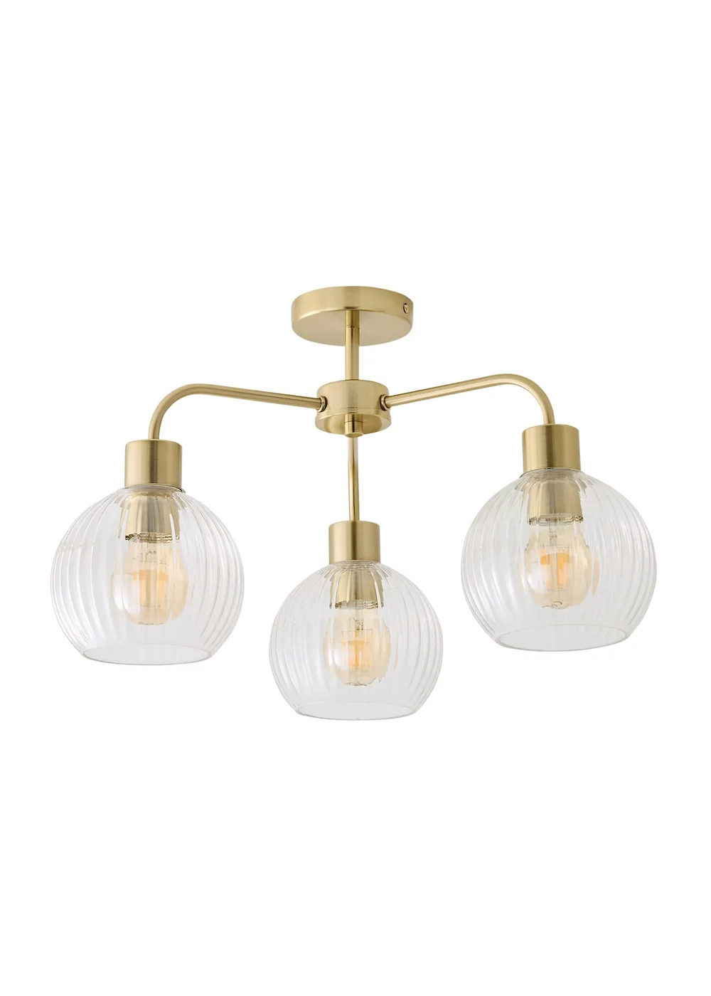 ValueLights Maddison Brushed Gold Multi Arm Ceiling Light - One Size Image 5