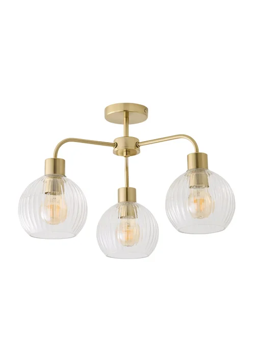 ValueLights Maddison Brushed Gold Multi Arm Ceiling Light - One Size Image 5