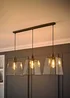 ValueLights Susie Antique Brass 3 Drop Diner Ceiling Light - One Size Image 2