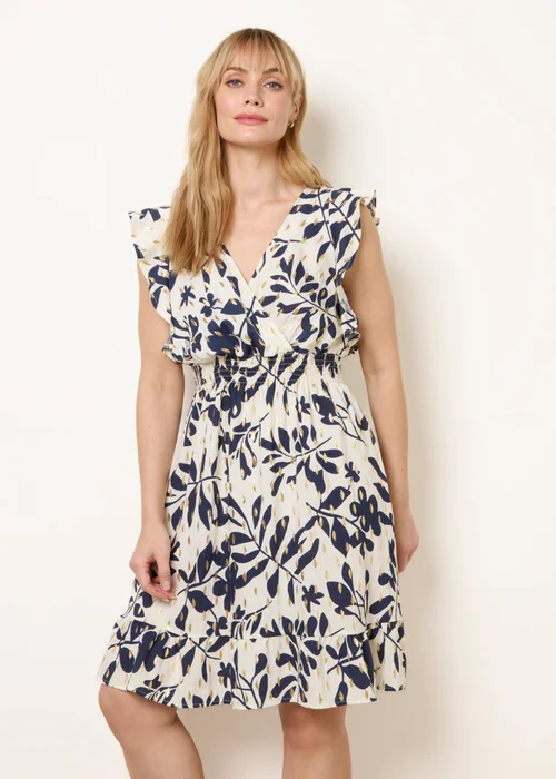 Blue Vanilla Navy Wrap Over Mini Dress - S Image 2