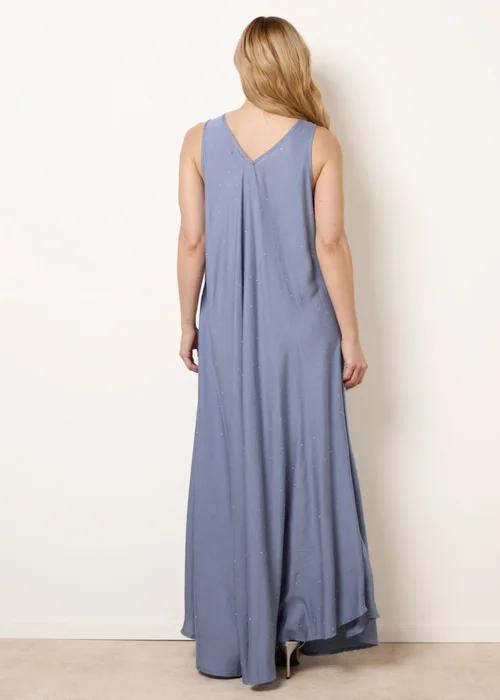Blue Vanilla Blue Diamante V Neck Dress - S/M Image 4