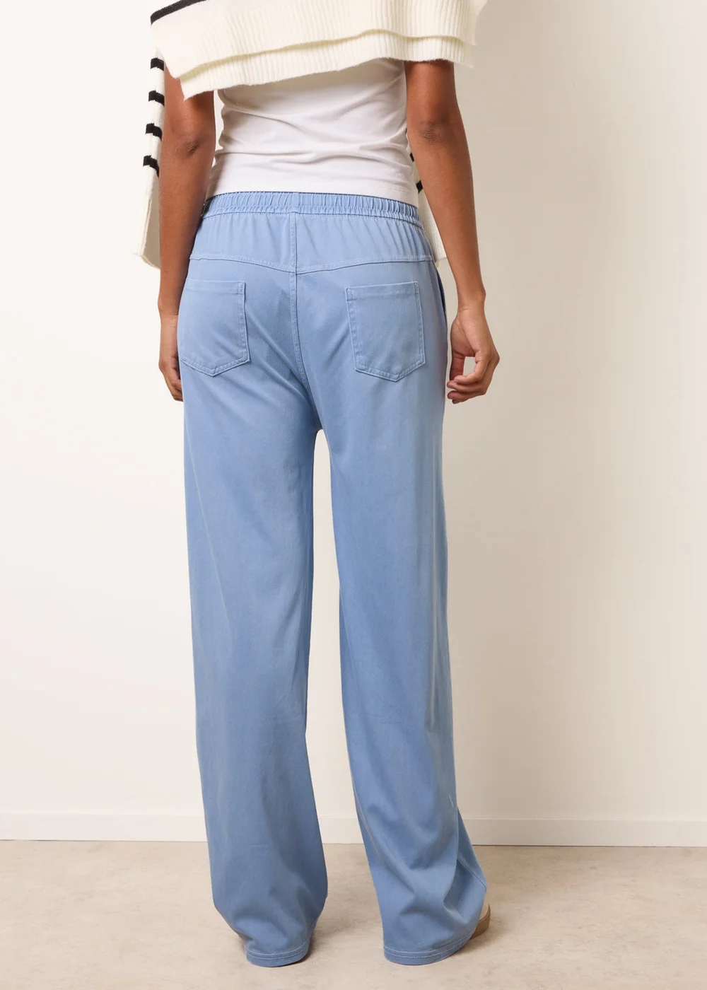 Blue Vanilla Blue Elastic Waist Trousers - S Image 4