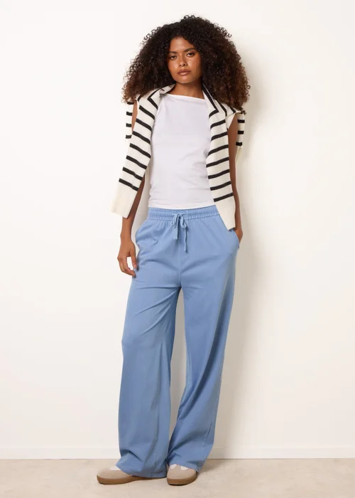 Blue Vanilla Blue Elastic Waist Trousers - S Image 1