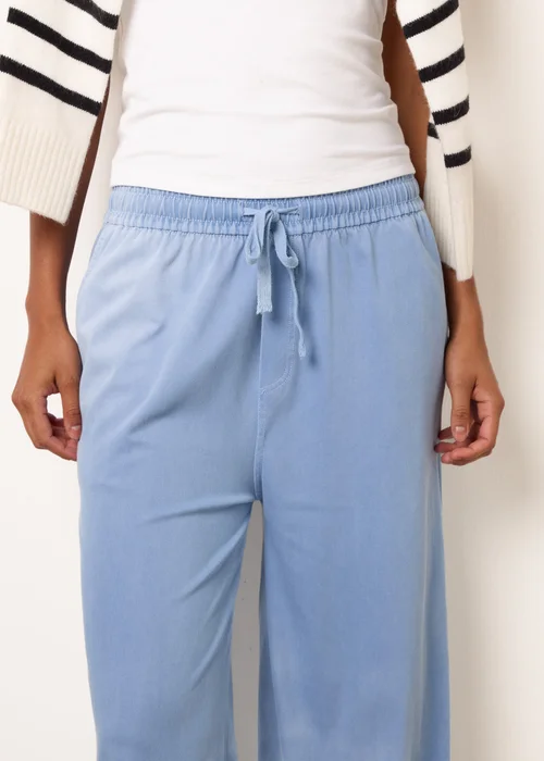 Blue Vanilla Blue Elastic Waist Trousers - S Image 3