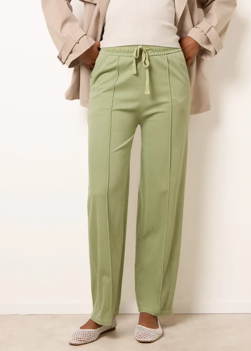 Blue Vanilla Green Seam Detail Trousers - M Image 2