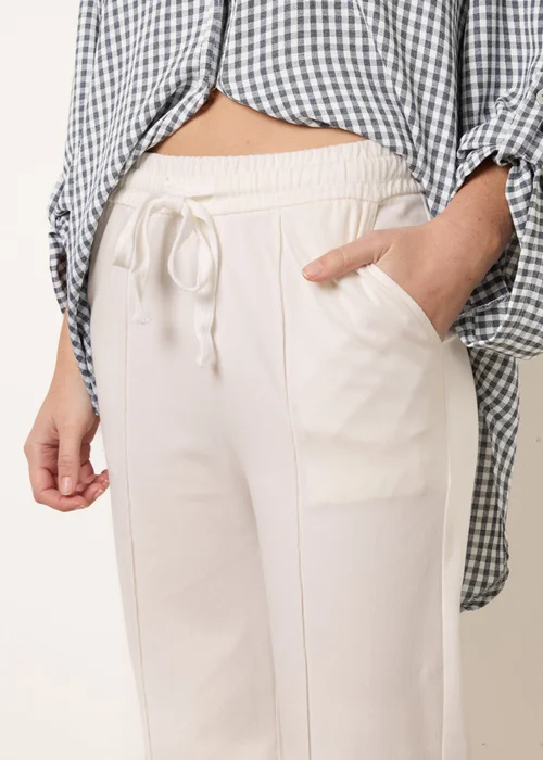 Blue Vanilla White Seam Detail Trousers - S Image 3