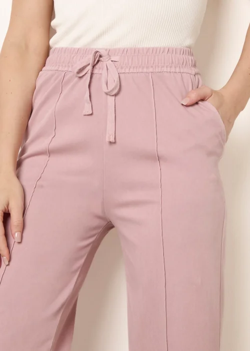Blue Vanilla Pink Seam Detail Trousers - M Image 3