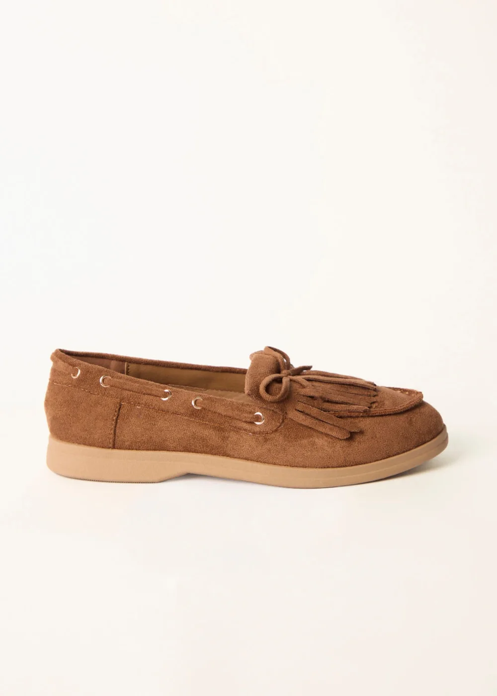 Blue Vanilla Taupe Tassel Detail Loafers - 3 Image 2
