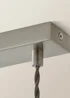 ValueLights Delora Brushed Chrome Ribbed Glass 3 Drop Diner Ceiling Light - One Size Image 3