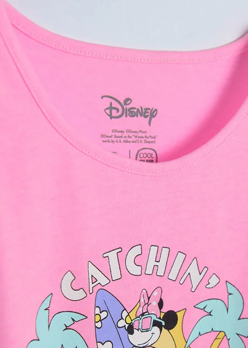 Cool Club Pink Catching Waves Minnie Graphic T-Shirt (3-8 yrs) - 3 Yrs Image 2