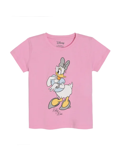 Cool Club Pink 2-Pack Short Sleeve Daisy Duck Character T-Shirts (3-8 yrs) - 3 Yrs Image 4