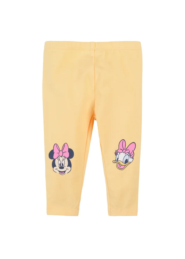 Cool Club Yellow Minnie Mouse & Daisy Duck Knee Leggings (2-48 mnths)