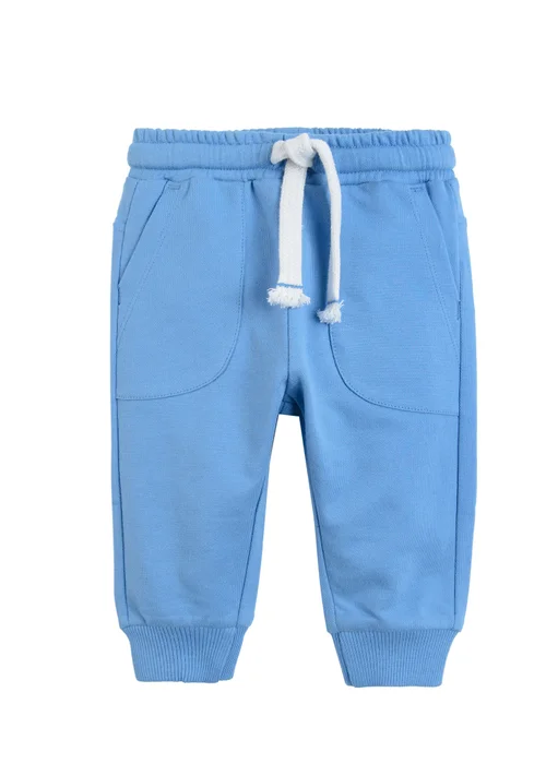 Cool Club Blue Basic Joggers with Drawstring Waist and Cuffed Legs (2-36 mnths) - 9-12 months Image 1