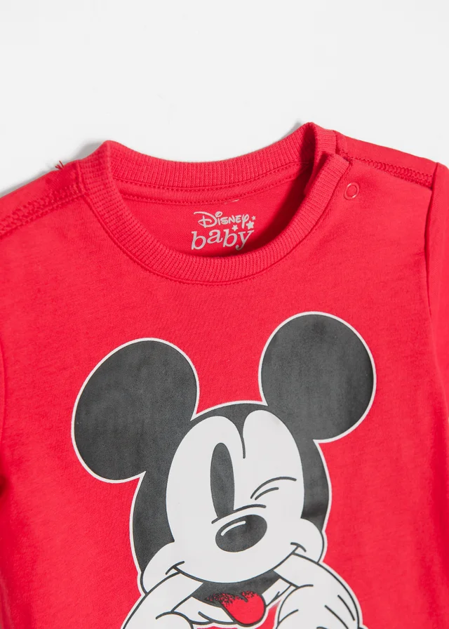 Cool Club Red Mickey Mouse Short Sleeve Graphic T-Shirt (3-24 mnths)