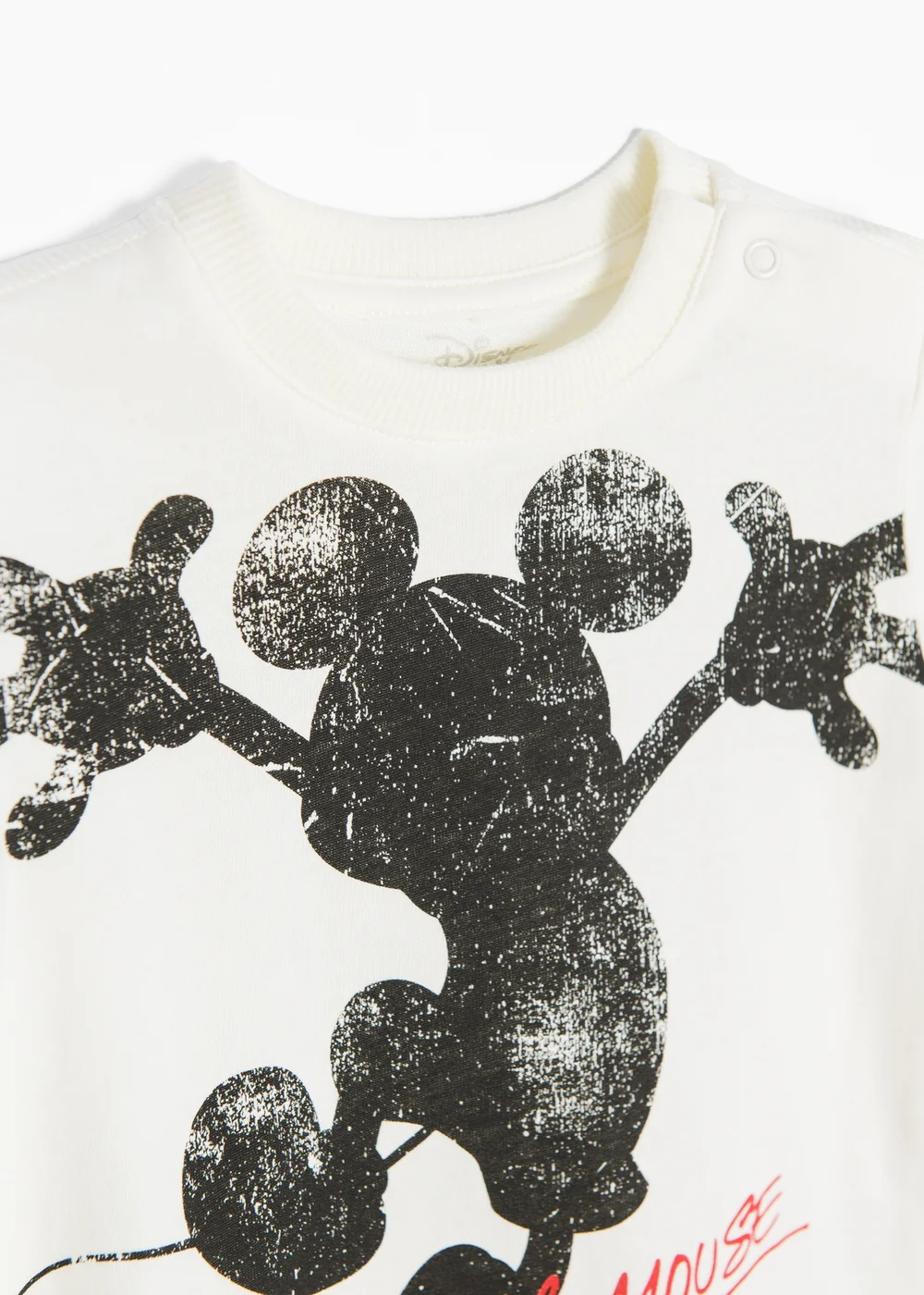 Cool Club Cream Mickey Mouse Short Sleeve Graphic T-Shirt (3-24 mnths) - 1-1.5 Yrs Image 2