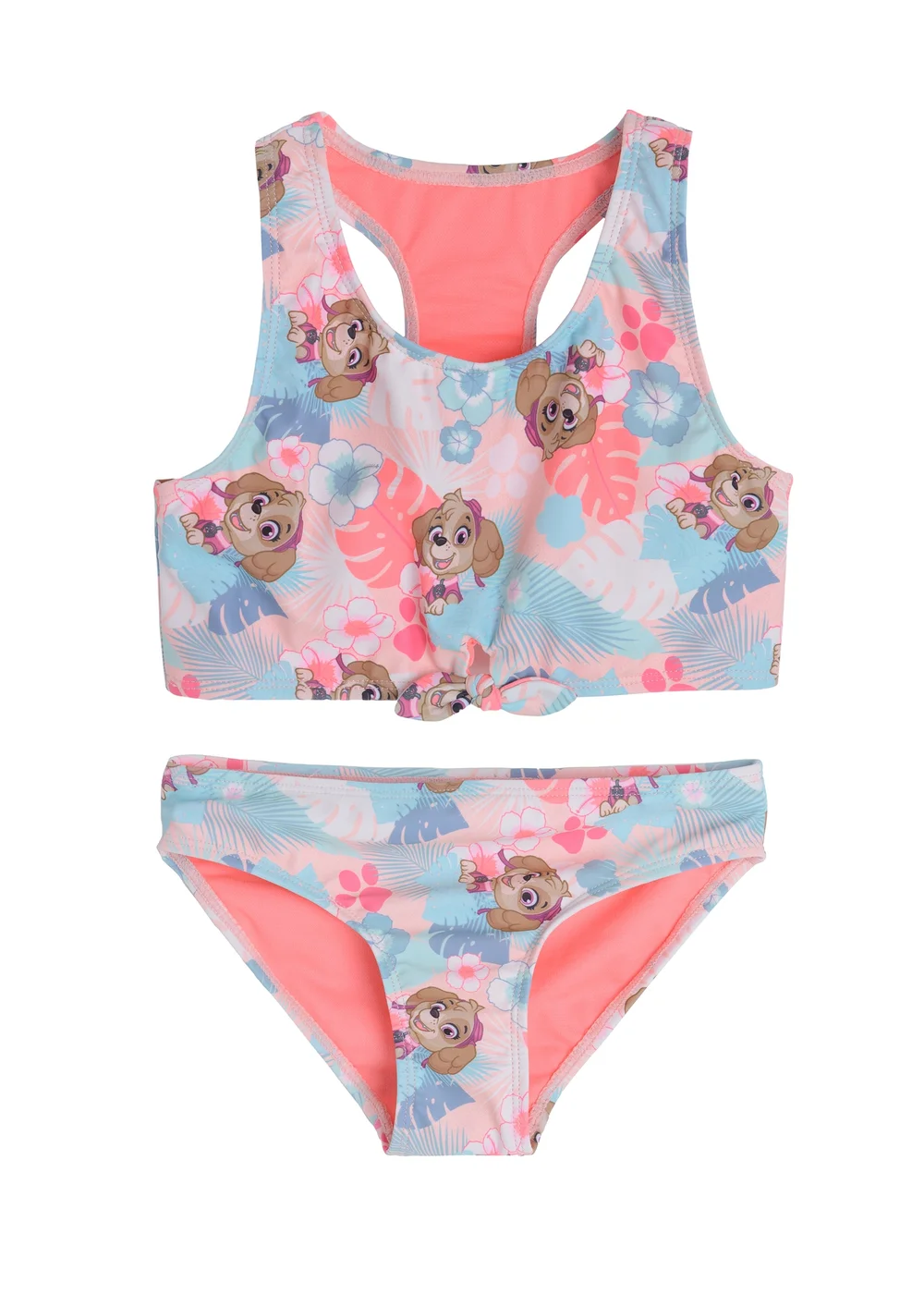 Cool Club Light Blue Paw Patrol Leaf & Hawaiian Flower Bikini Set (2-7 yrs) - 6 Yrs Image 1