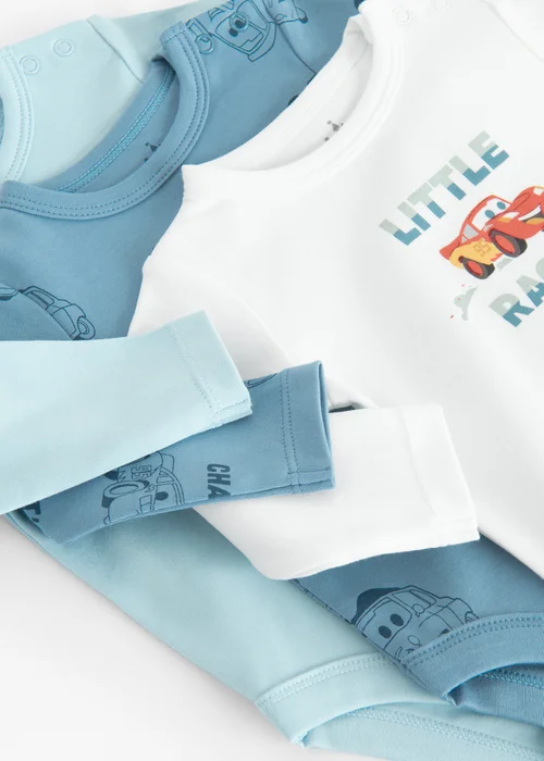 Cool Club Blue 3-Pack Disney Character Long Sleeve Bodysuits (2-36 mnths) - 2 Yrs Image 3