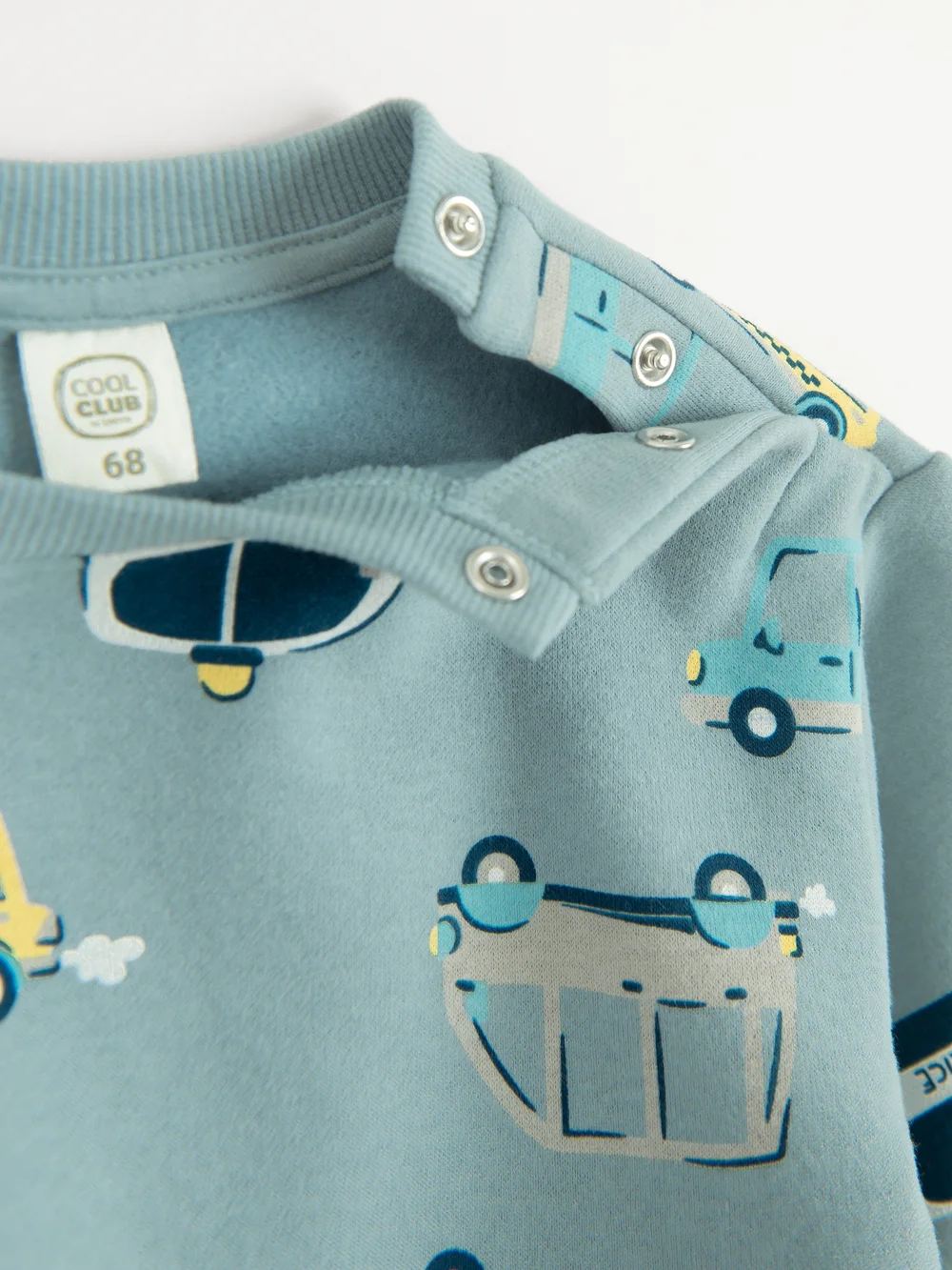Cool Club Blue All-Over Car Print Sweatshirt and Jogger Set (3-36 mnths) - 3 Yrs Image 3