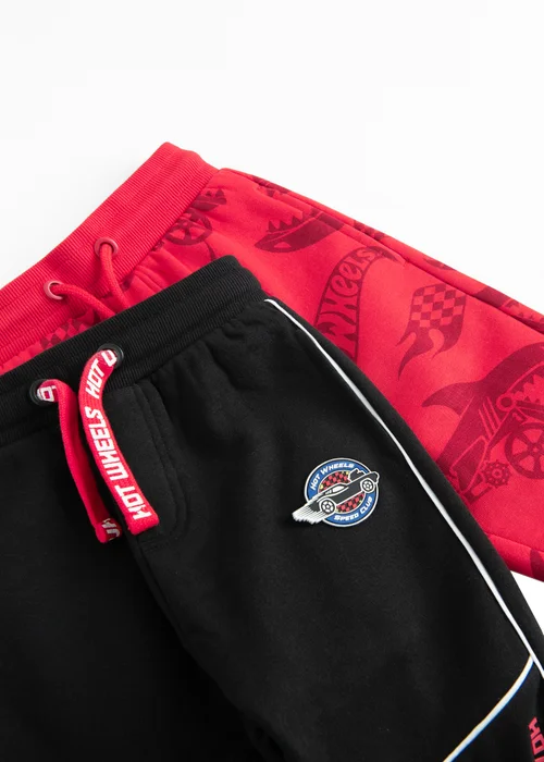 Cool Club Red 2-Pack Hot Wheels Printed Joggers (3-8 yrs) - 7 Yrs Image 2