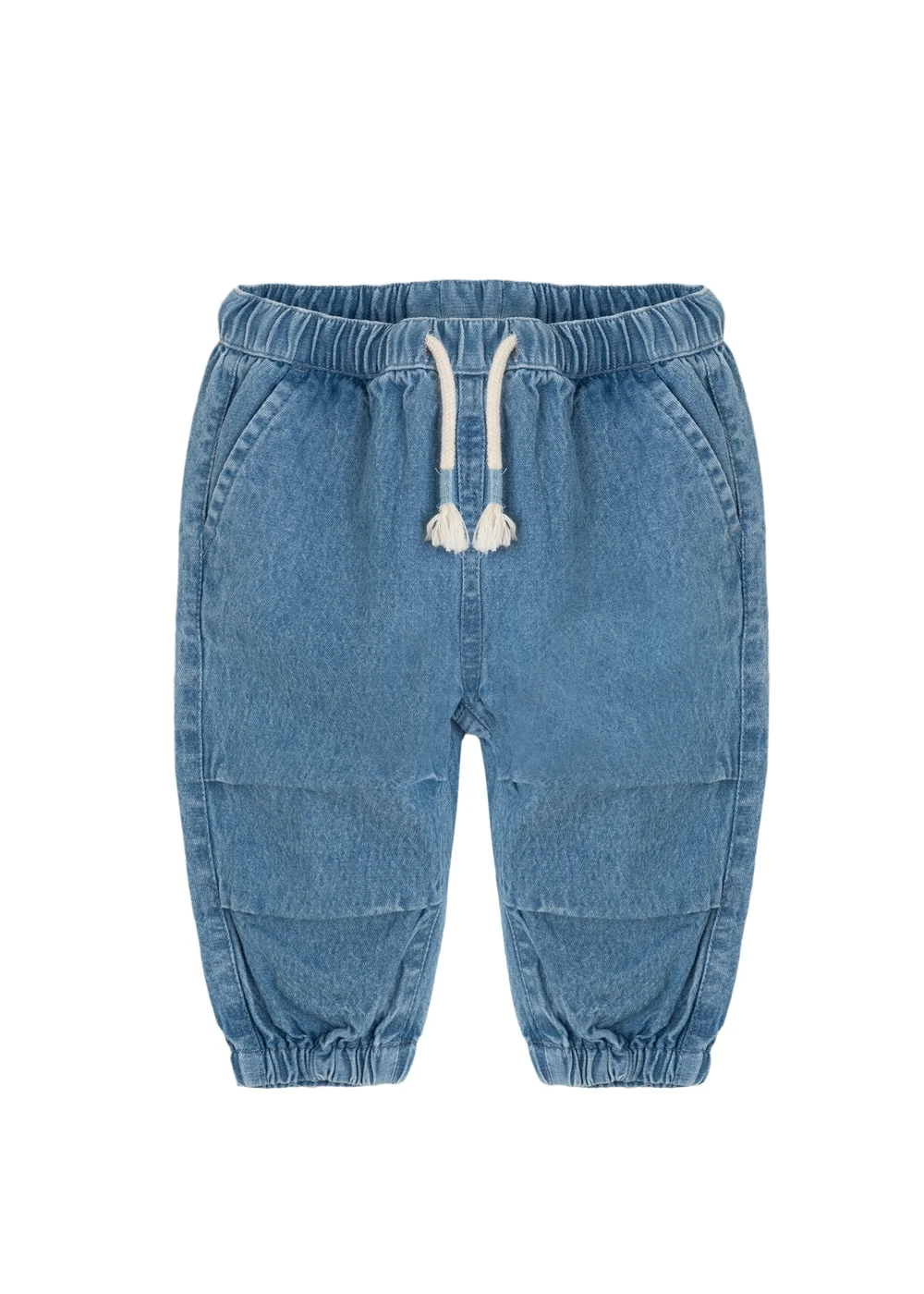 Cool Club Blue Denim Wide Leg Joggers with Drawstring Waist (2-18 mnths) - 2 Yrs Image 1