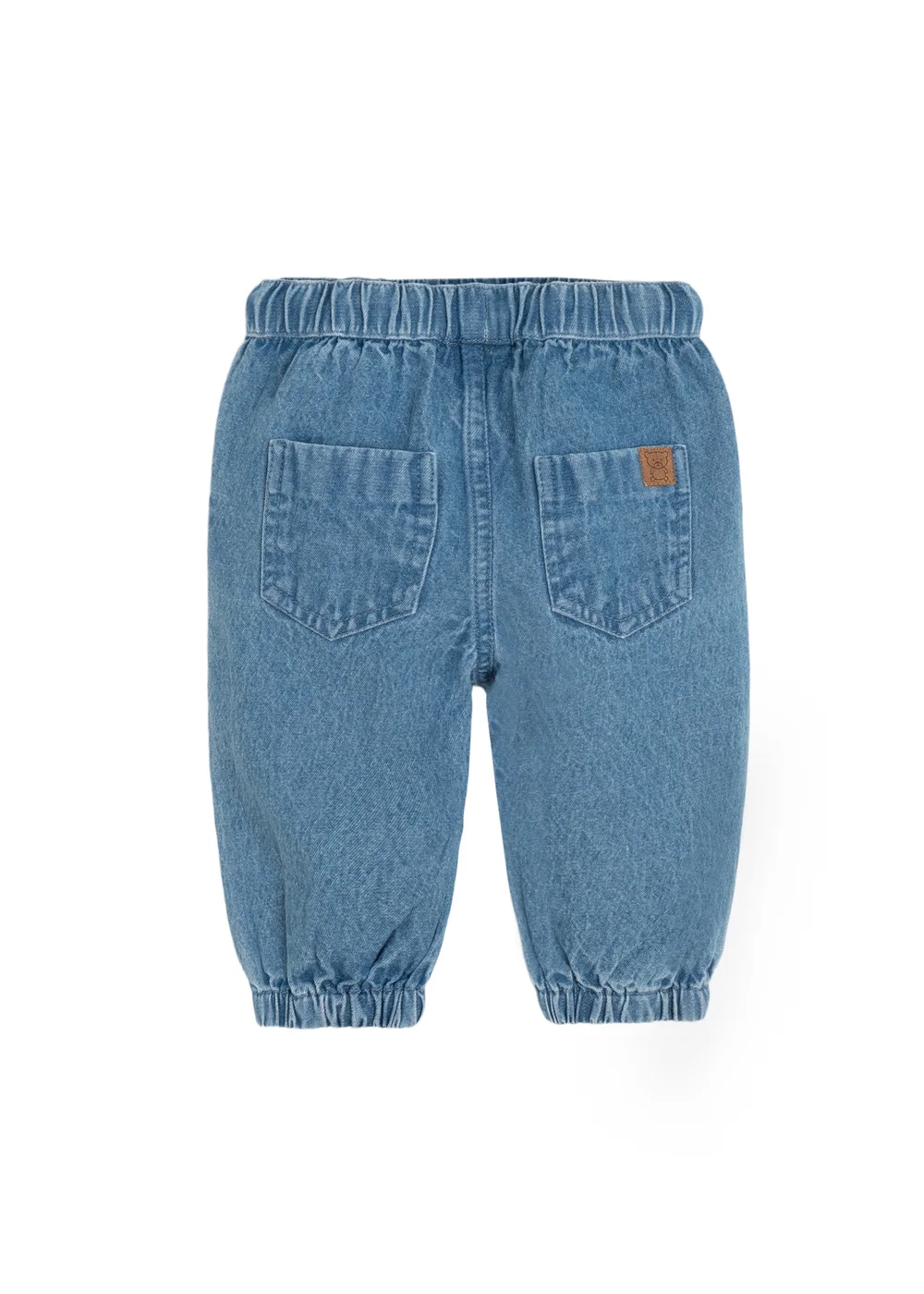 Cool Club Blue Denim Wide Leg Joggers with Drawstring Waist (2-18 mnths) - 2 Yrs Image 2