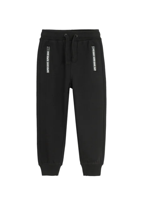 Cool Club Black Basic Joggers with Drawstring Waist (3-8 yrs) - 6 Yrs Image 1