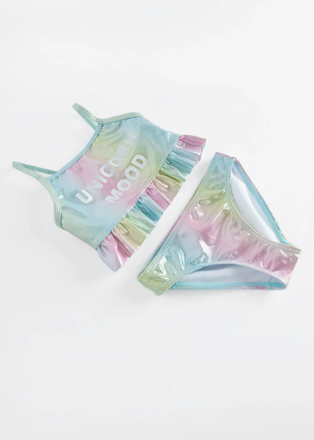 Cool Club Pink Unicorn Mood Halterneck Bikini Set (3-8 yrs) - 7 Yrs Image 2