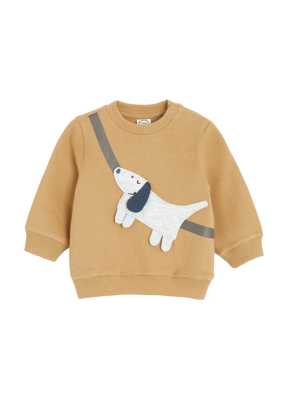 Cool Club Brown Sausage Dog Appliqué Jumper (2-18 mnths) - 3-6 months Image 1