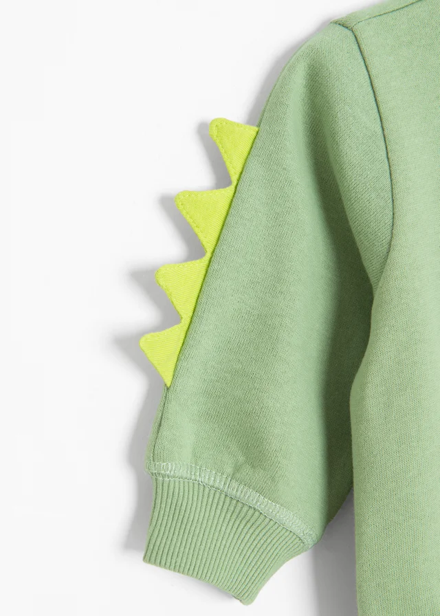 Cool Club green Dinosaur 3D Spike Long Sleeve T-Shirt (2-18 mnths)