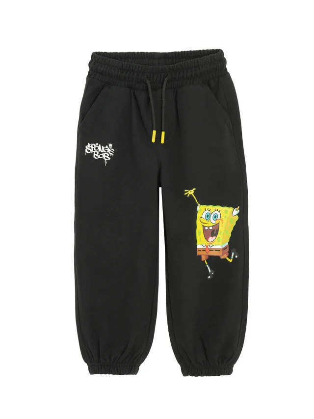 Cool Club Black Spongebob Joggers (3-8 yrs)