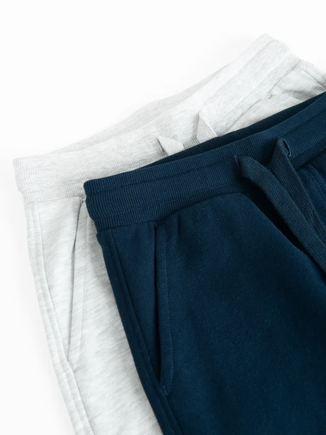 Cool Club Navy 2-Pack Basic Drawstring Waist Joggers (3-8 yrs)