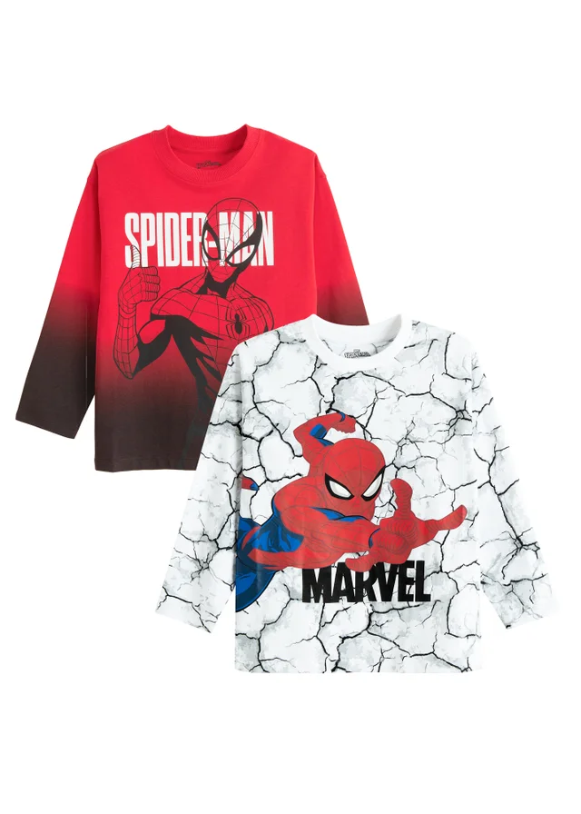 Cool Club Red 2-Pack Spider-Man Long-Sleeved Tees (2-9 yrs)
