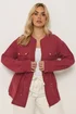 Yours Curve Red Linen Shacket - 14 Image 2
